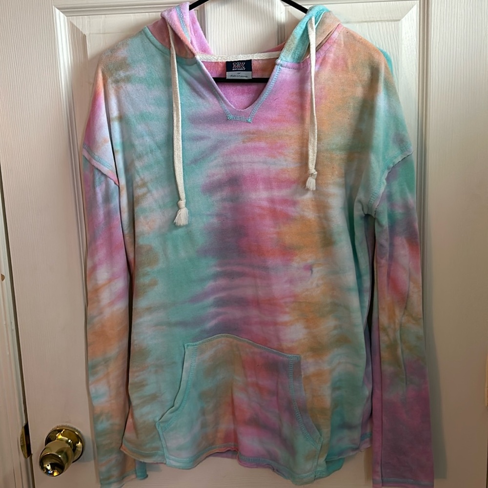 Pastel TieDye Lightweight Hoodie